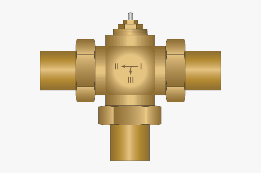 63025 1in 3way Diverter Valve - 3 Way Valve Diverting, HD Png Download, Free Download