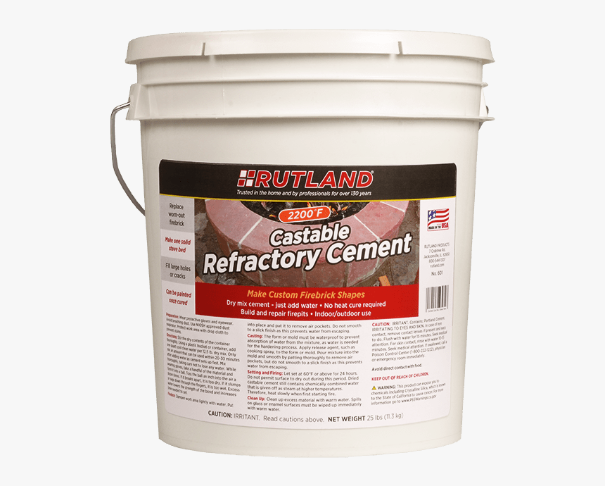 Rutland Castable Refractory Cement - Castable, HD Png Download, Free Download