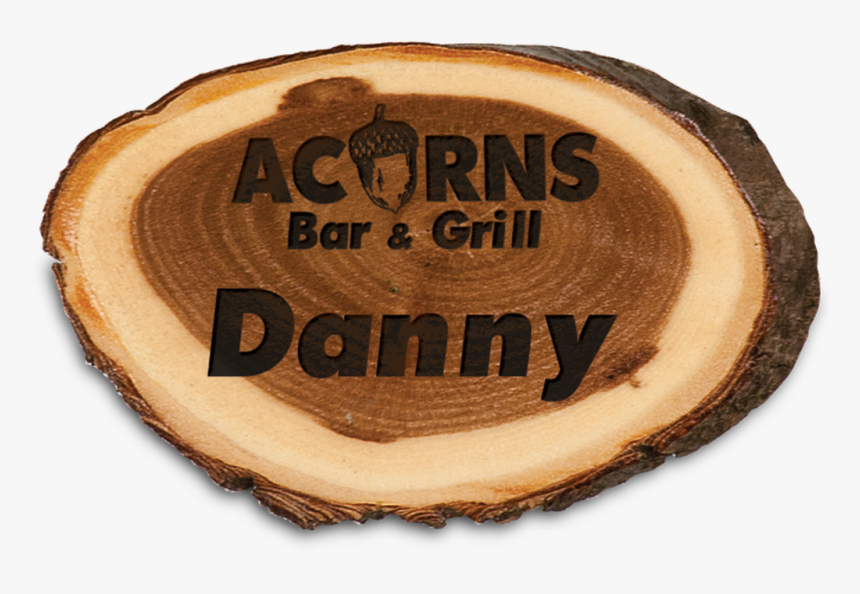 Genuine Wood Old West Log Name Badge - Label, HD Png Download, Free Download