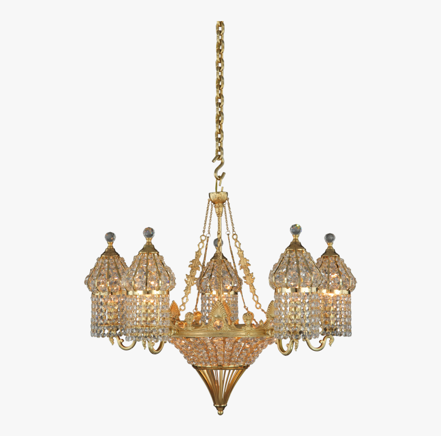 Transparent Gold Chandelier Png - Gold Chandelier Chain Png, Png Download, Free Download