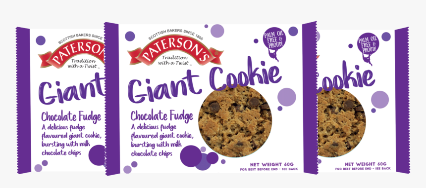 Chocolate Fudge Giant Cookie - Chocolate Chip Cookie, HD Png Download, Free Download