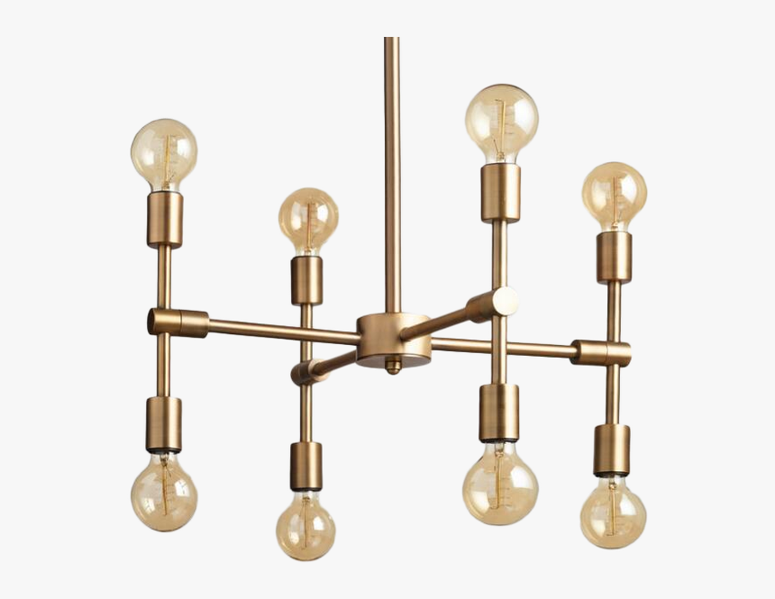 Gold Mid Century Modern Chandelier, HD Png Download, Free Download
