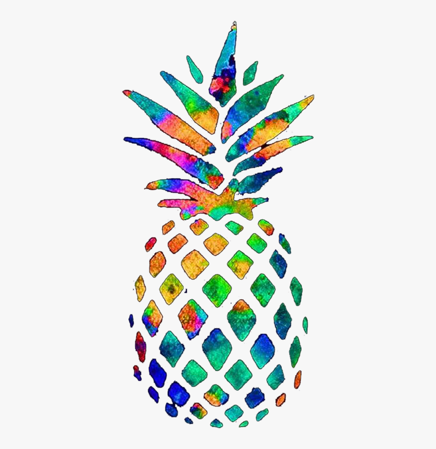 Transparent Gold Pineapple Clipart - Rainbow Pineapple, HD Png Download, Free Download
