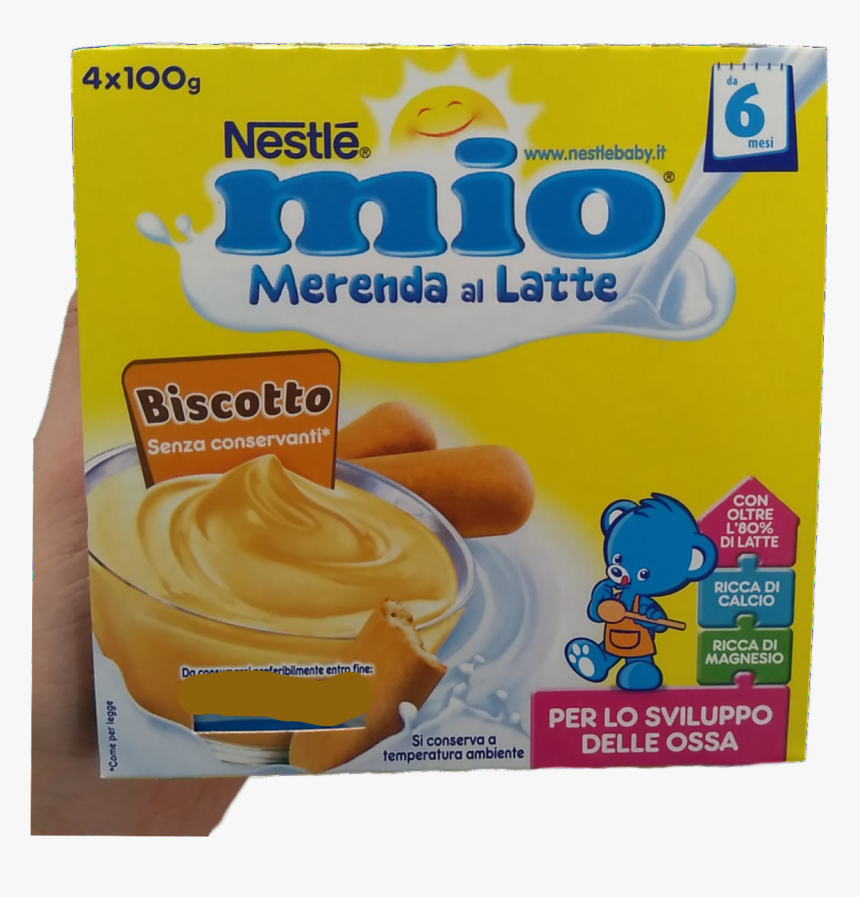 Nestle Mio Merenda Snack Gr 100 X 4 Milk And Cookies"
 - Banana Mio, HD Png Download, Free Download