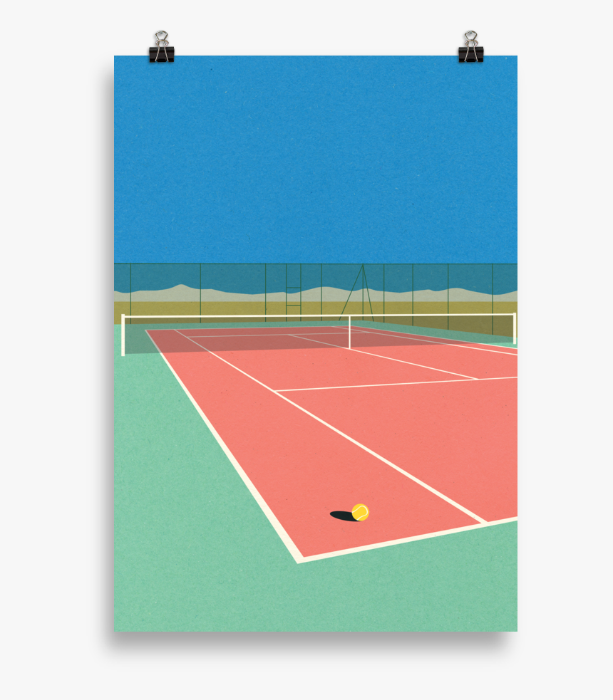 Tennis Court Art, HD Png Download, Free Download