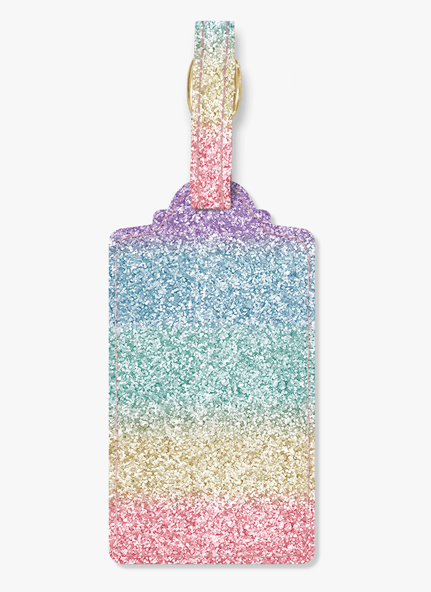 Pastel Rainbow Glitter Luggage Tag - Locket, HD Png Download, Free Download