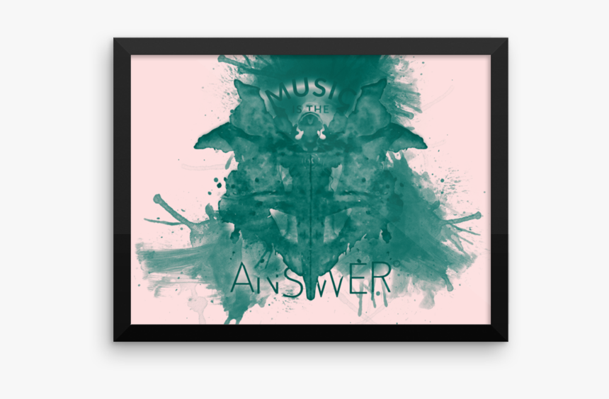 Music Inkblot • Verde Landscape Gallery Piece - T-shirt, HD Png Download, Free Download