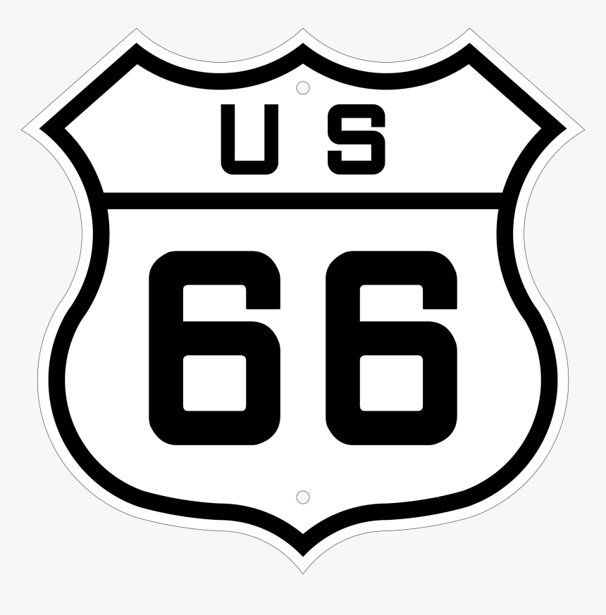Routeville Wiki - Transparent Route 66 Sign, HD Png Download, Free Download