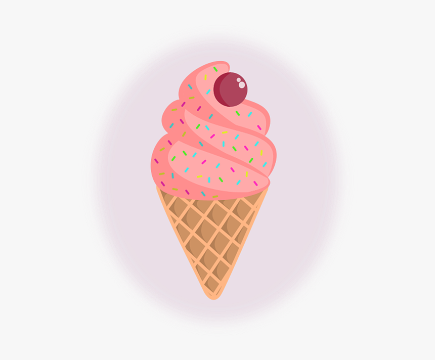 Ice Cream, Fresa, Helado, Heladería, Caramelo, Colores - Gambar Es Krim Kartun, HD Png Download, Free Download