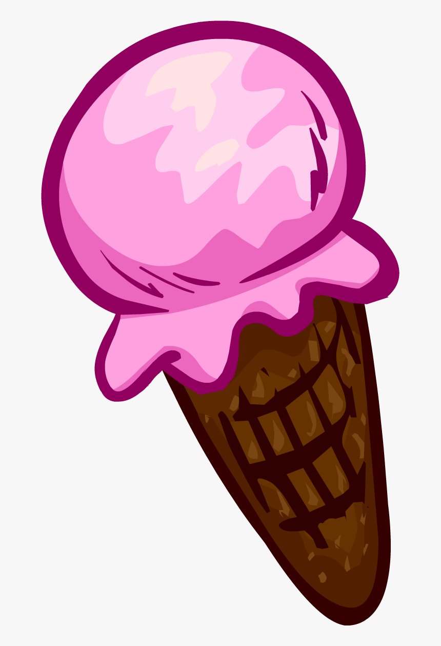 Transparent Ice Cream Png Transparent - Club Penguin Hand Items, Png Download, Free Download