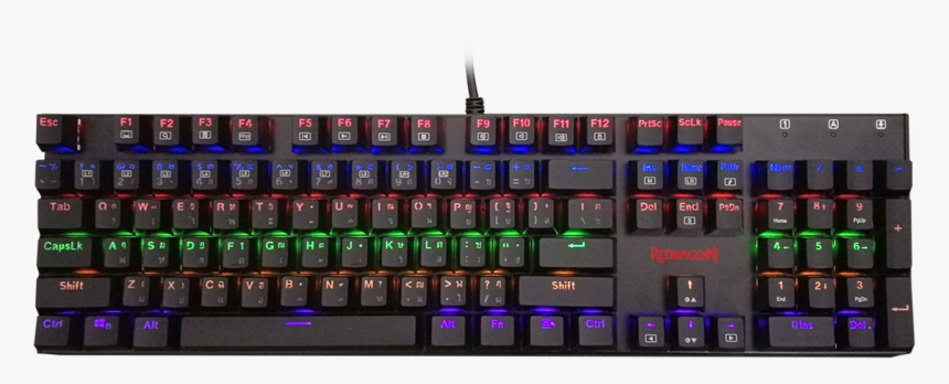 Redragon K565 Rudra Rgb Backlit Mechanical Gaming Keyboard - A4tech Keyboard Kr 750, HD Png Download, Free Download