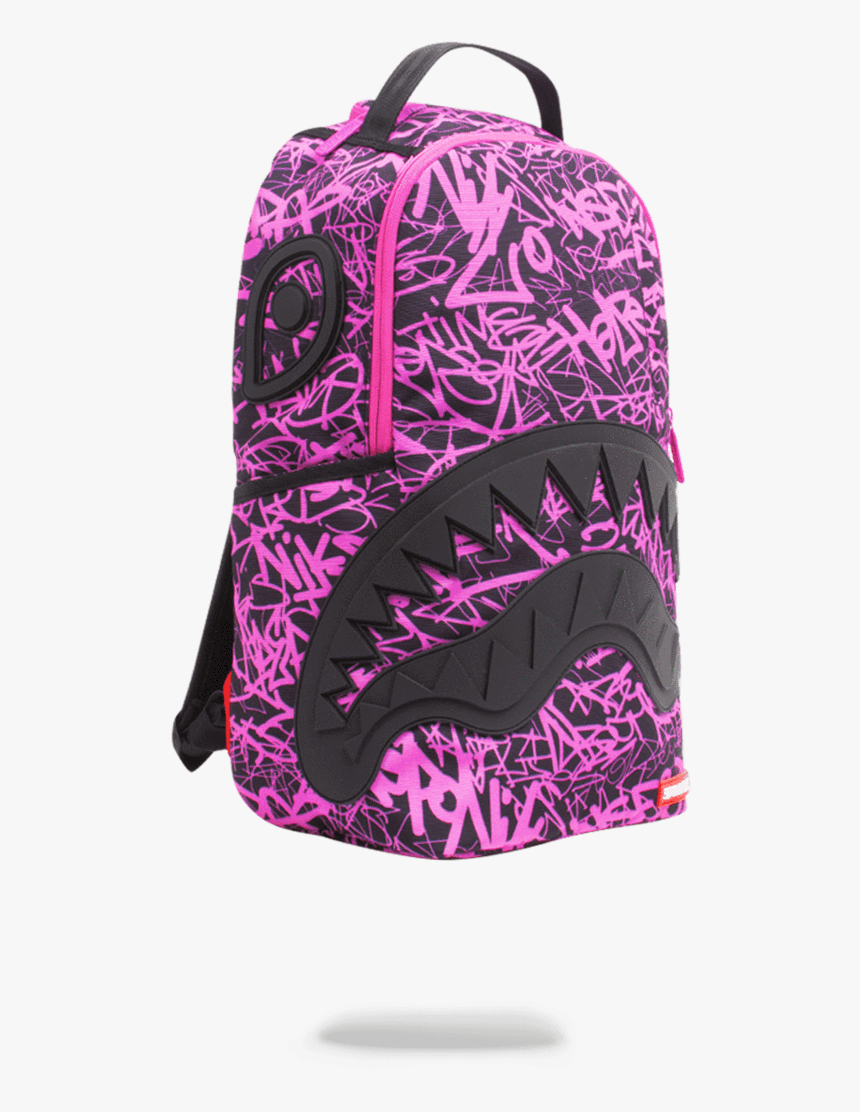 Purple Glitter Mini Backpack - Purple Shark Backpack Sprayground, HD Png Download, Free Download