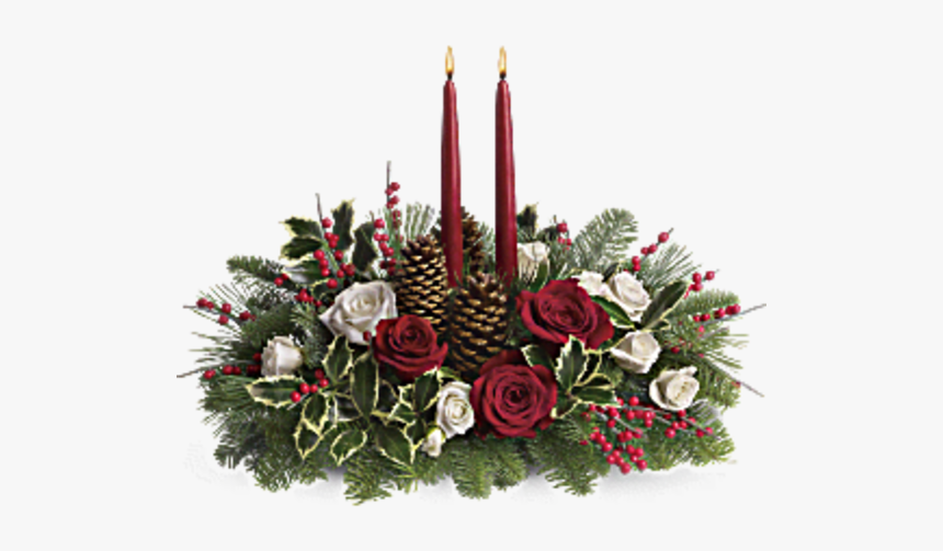 Atc Christmas Wishes Centerpiece - Flower Arrangement For Christmas, HD Png Download, Free Download