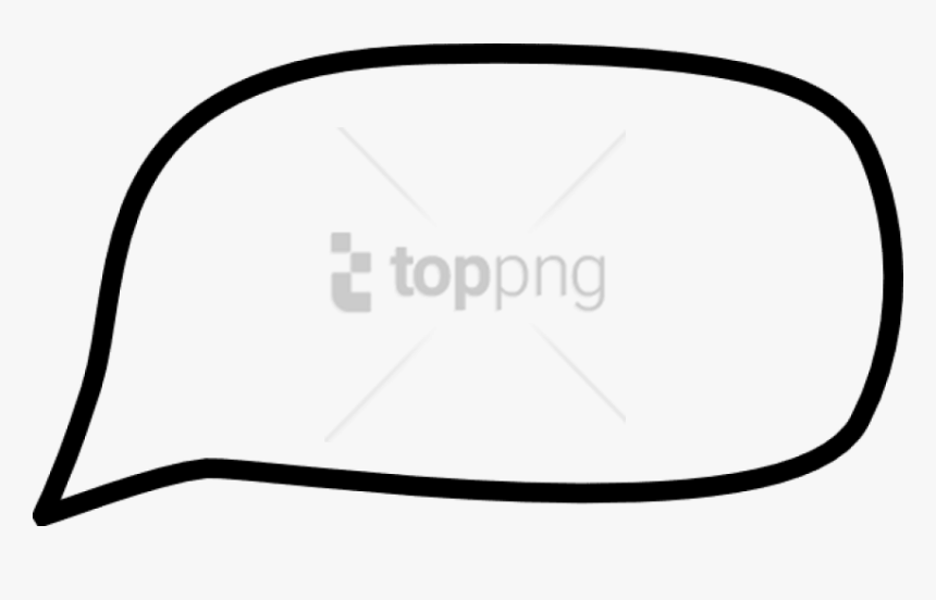 Free Png Speech Bubble Simple Bw Png Image With Transparent, Png Download, Free Download