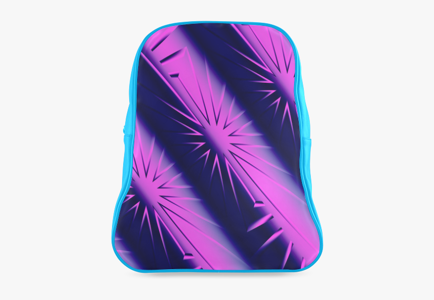 Purple And Blue Starburst Abstract School Backpack/large - Graphic Design, HD Png Download, Free Download