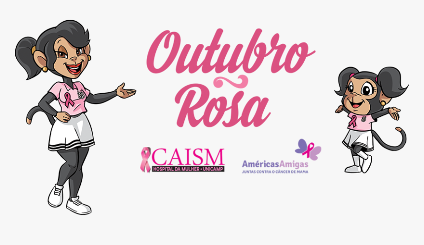 Outubro Rosa - Cartoon, HD Png Download, Free Download