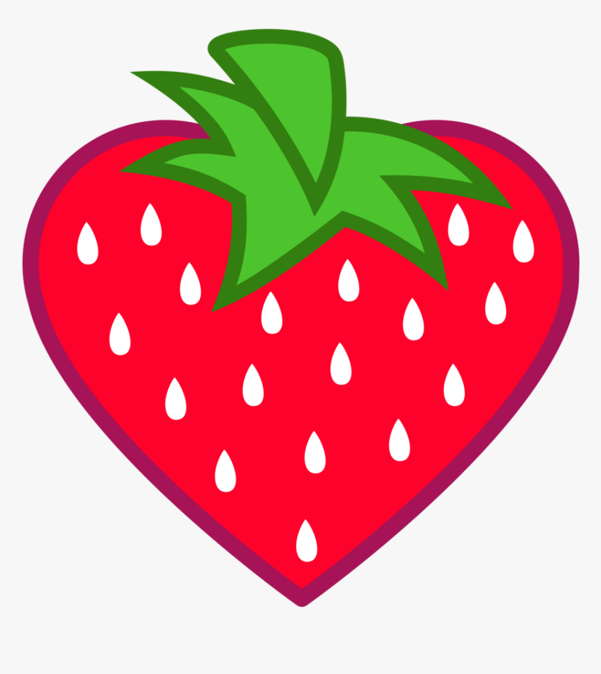 Heart Shape Strawberry Fruit - Objects With Heart Shape, HD Png Download, Free Download