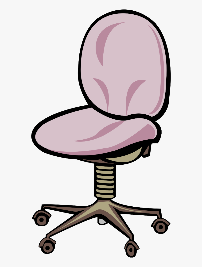 Office Chair Table Stool Clip Art - Rolly Chair Clip Art, HD Png Download, Free Download