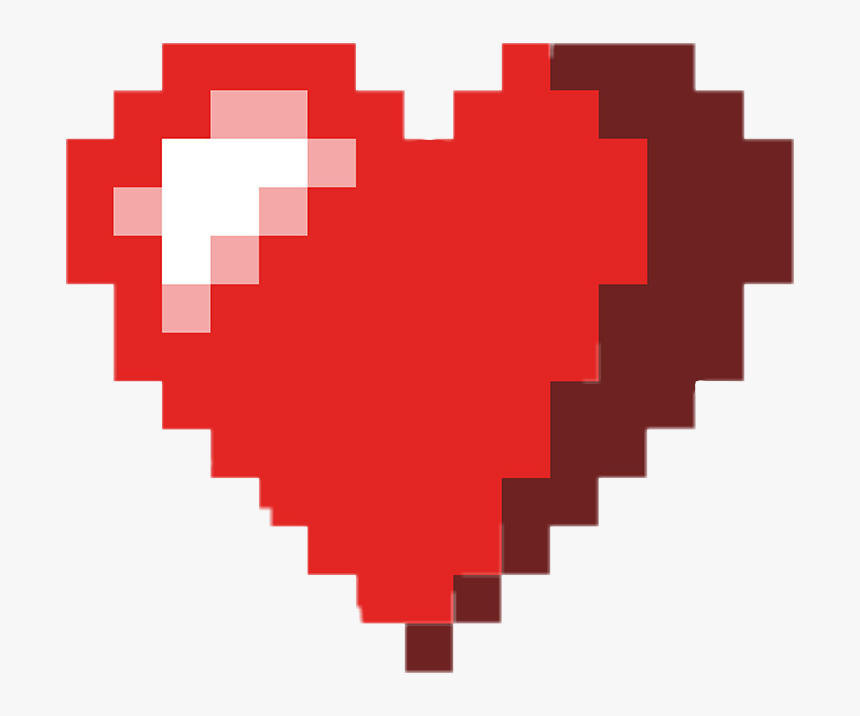 Ftestickers Pixelated Heart Freetoedit Coeur Pixelis - 8 Bit Heart Png, Transparent Png, Free Download