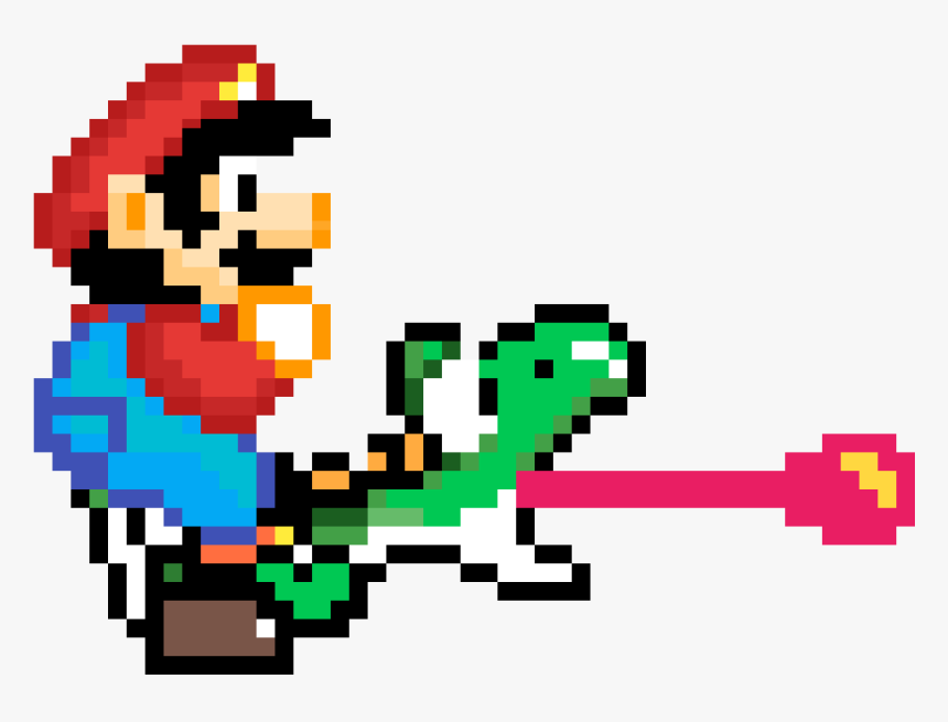 Pixel Clipart Yoshi - Yoshi Super Mario World Sprite, HD Png Download, Free Download