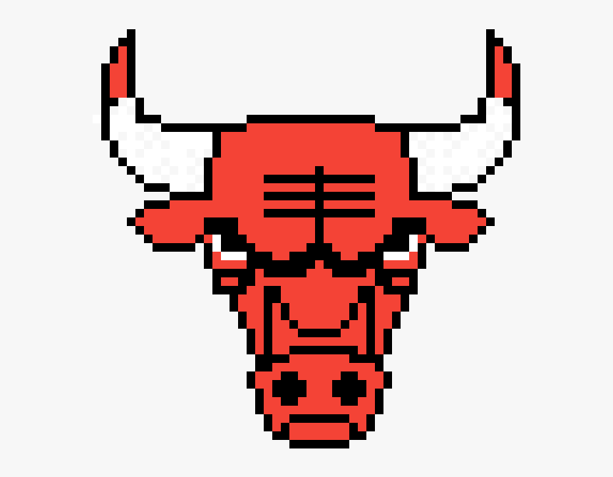 Pixel Art Minecraft Chicago Bulls, Hd Png Download - Pixel Art Chicago Bulls, Transparent Png, Free Download