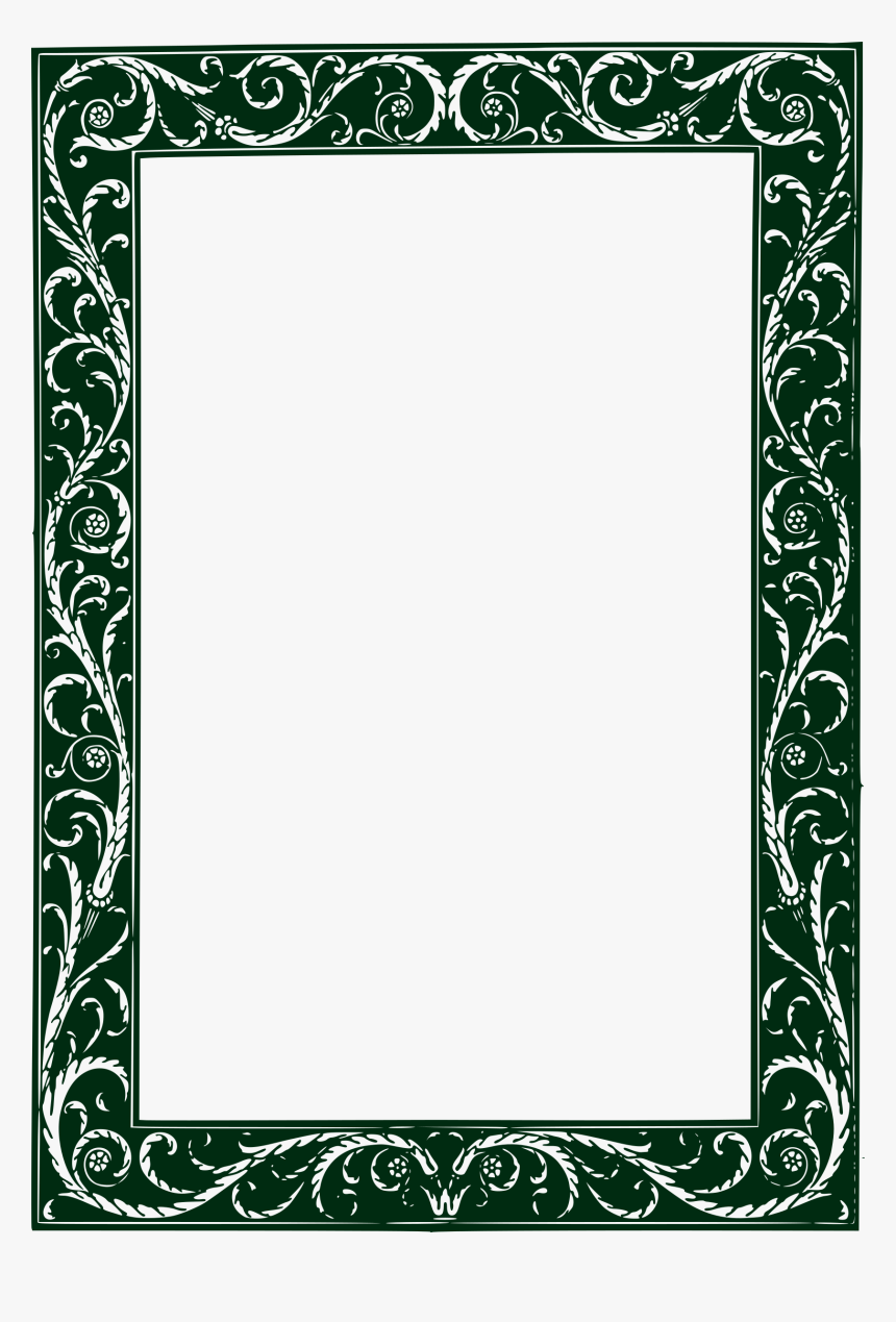 Twisted Vines Frame - Vine Drawings In A Square, HD Png Download, Free Download