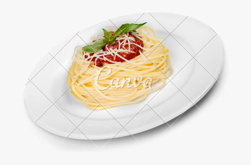 With Sauce And Basil - Spaghetti Aglio E Olio, HD Png Download, Free Download