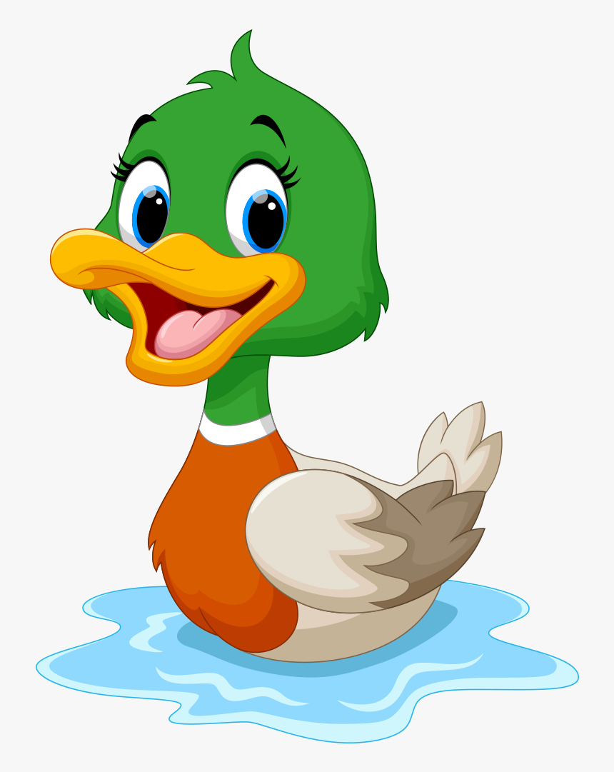 Transparent Duck - Cartoon Duck, HD Png Download, Free Download