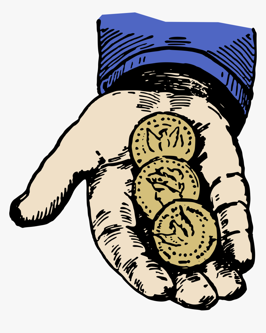 Hand With Coins - Coins Clipart, HD Png Download, Free Download