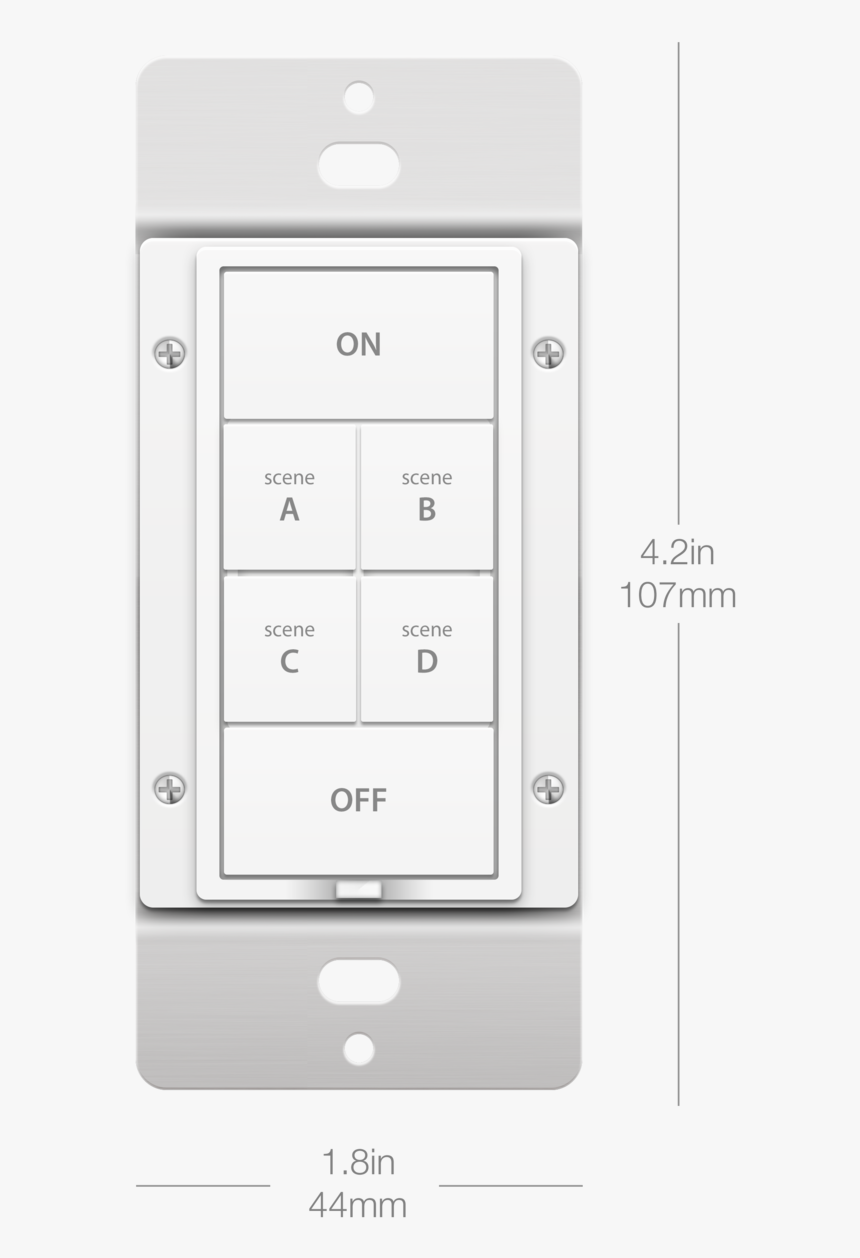 Dimensions Dimmer Front - Drawing, HD Png Download, Free Download