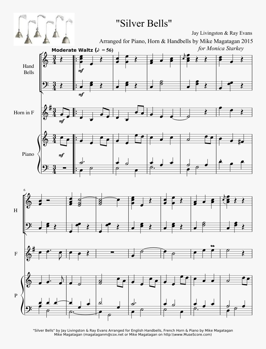 "silver Bells - Wants To Live Forever Piano Sheet, HD Png Download, Free Download