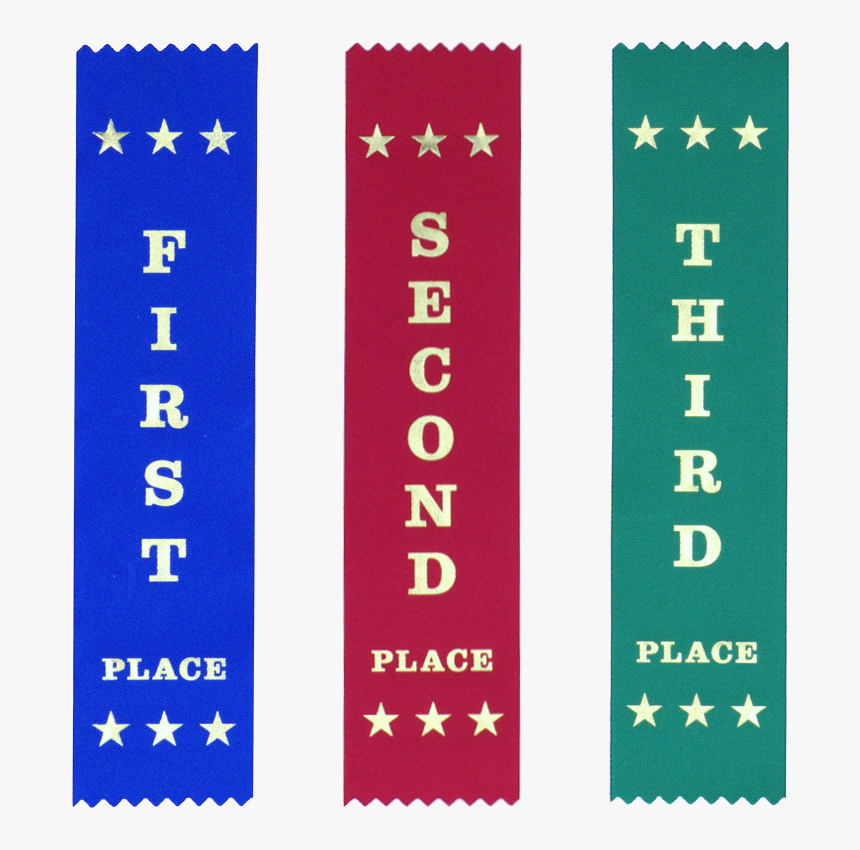 First Second Third Ribbons, HD Png Download, Free Download