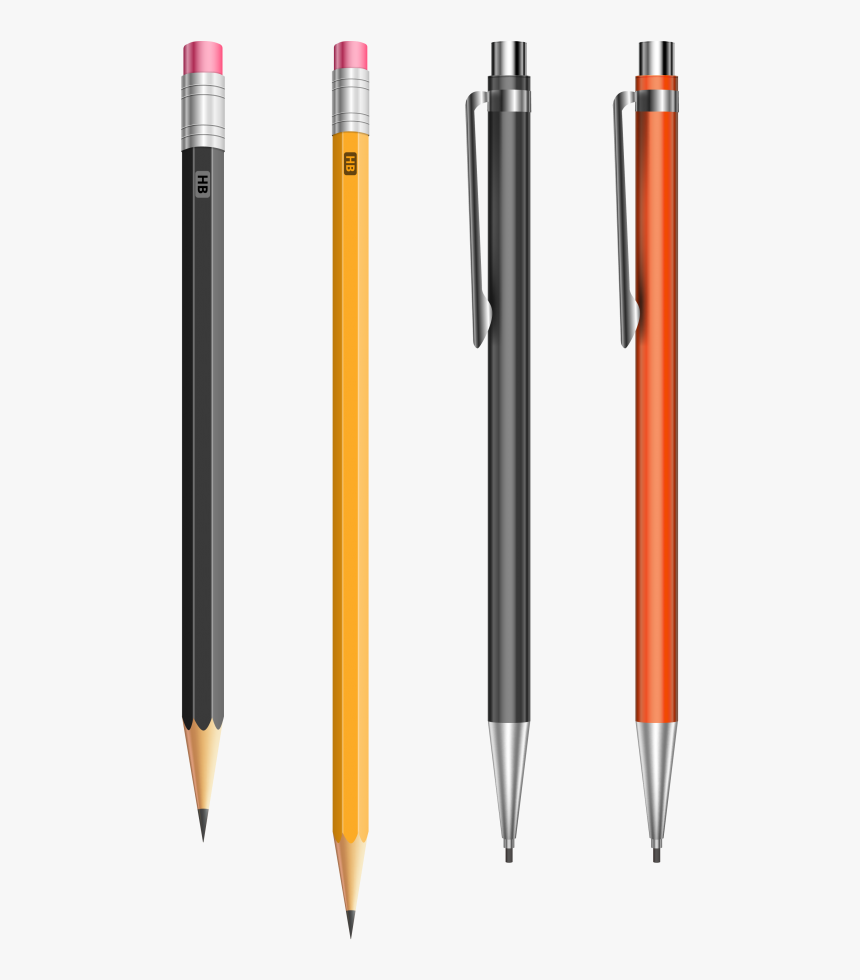 Pencil Stationery Vector - Plastic, HD Png Download, Free Download