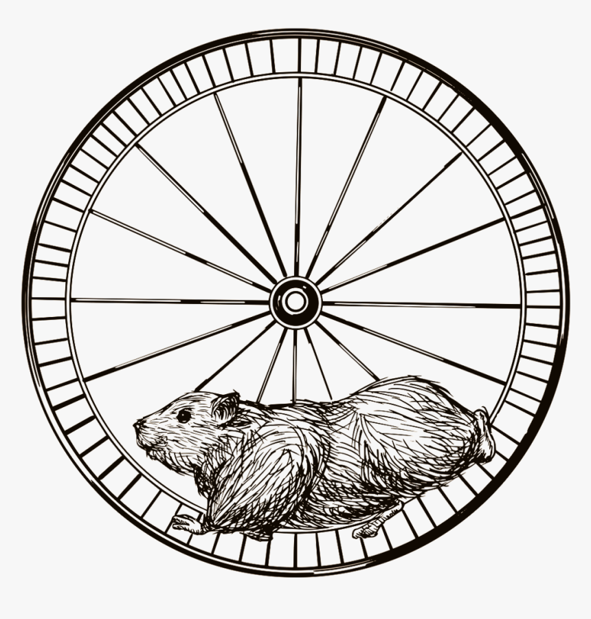 Hamster Wheel Sketch, HD Png Download, Free Download