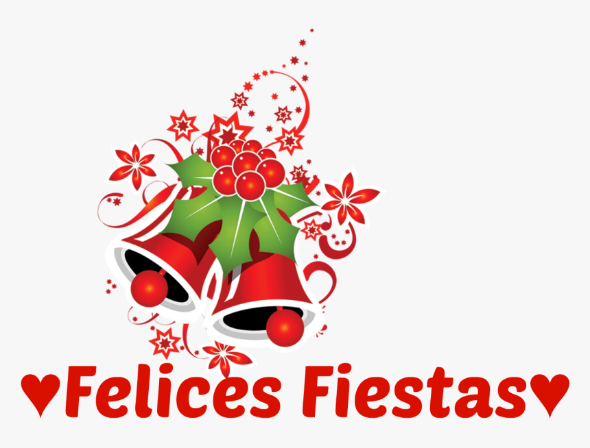 Felices Fiestas Png - Green Christmas Bells Png, Transparent Png, Free Download