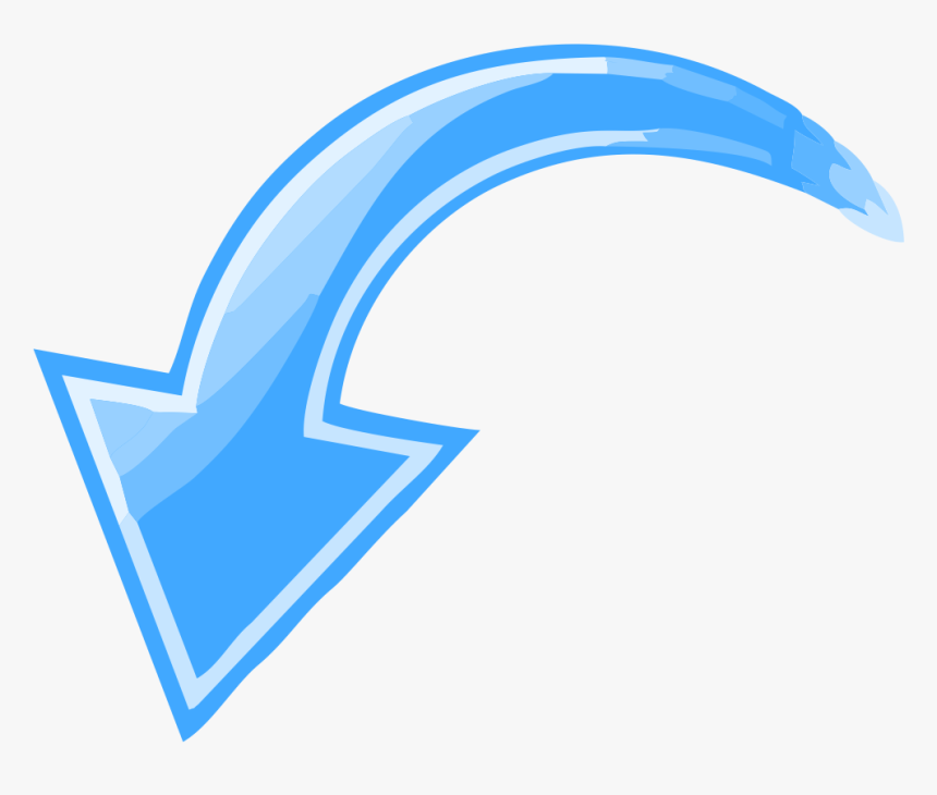 Transparent White Curved Arrow Png - Png Curved Arrow Transparent Background, Png Download, Free Download