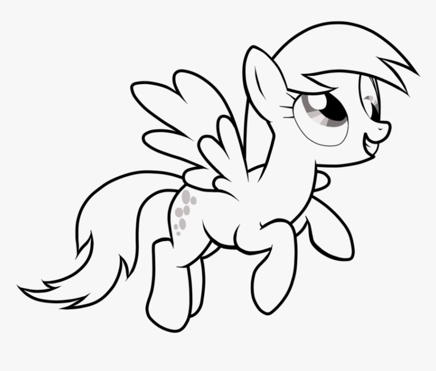 Derpy My Little Pony Coloring Page - Mlp Coloring Pages Derpy, HD Png Download, Free Download