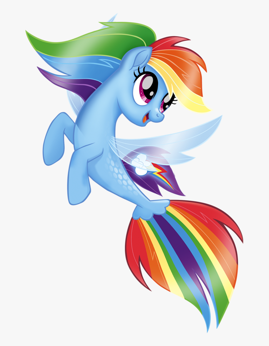 Sea Pony Rainbow Dash, HD Png Download, Free Download