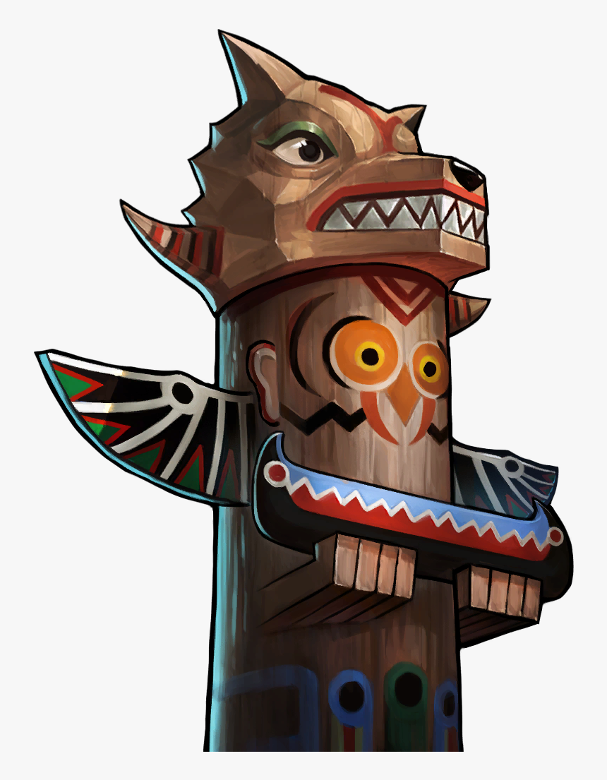 Gems Of War Wikia - Wolf And Owl Totem Pole, HD Png Download, Free Download