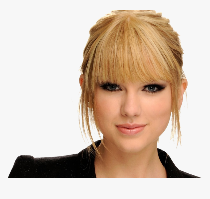 Taylor Swift With Straight Hair , Png Download - Front Bangs Taylor Swift, Transparent Png, Free Download