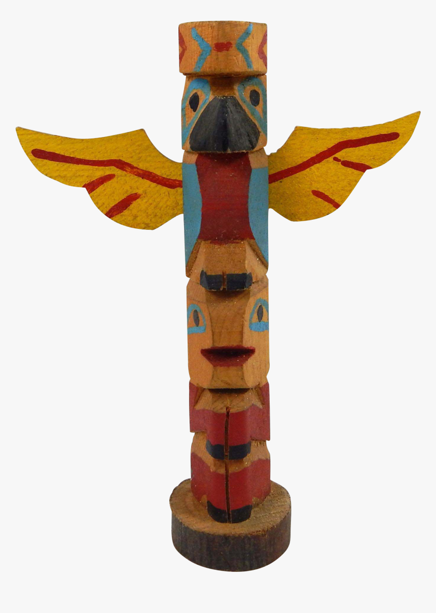 Northwest Coast Polychrome Cedar Totem C S Clipart - Totem Pole, HD Png Download, Free Download