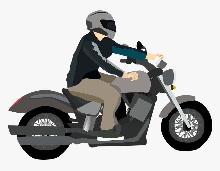 Motorcyclist Illustration - Motorcyclist Png, Transparent Png, Free Download
