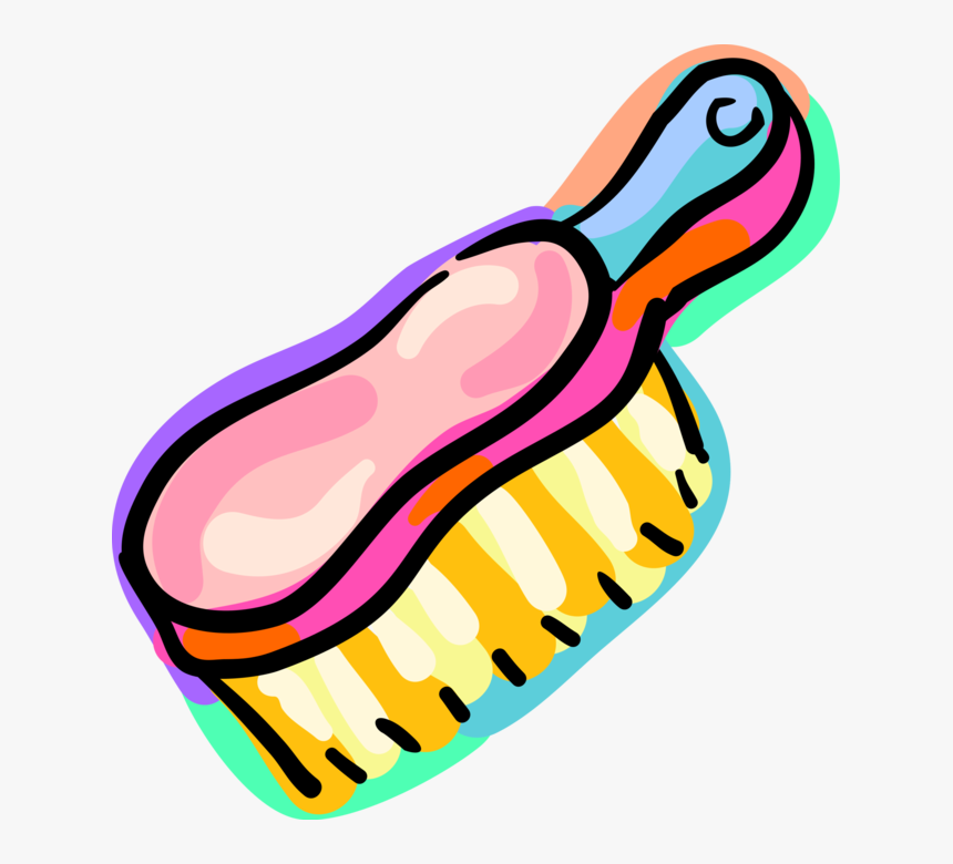 Vector Illustration Of Personal Grooming Hairbrush, HD Png Download, Free Download