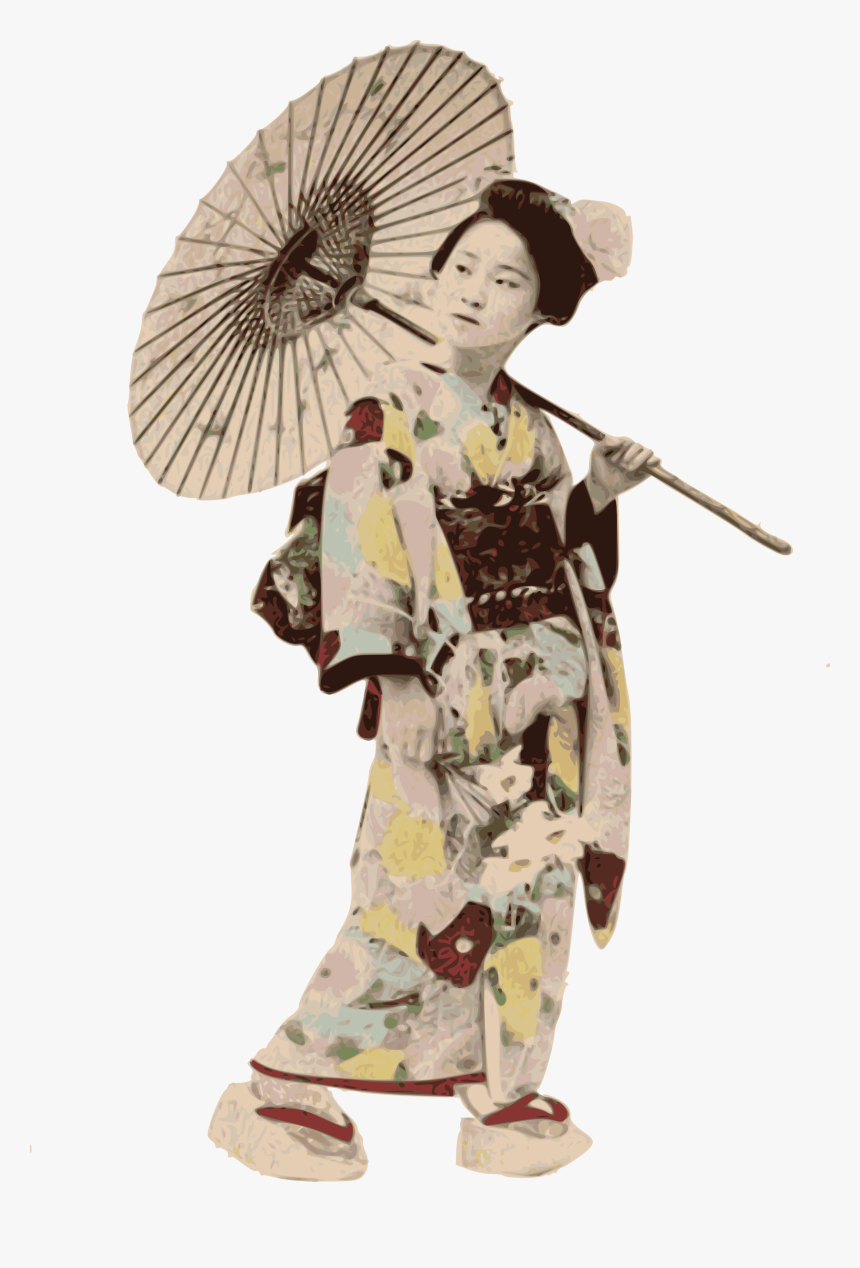 Costume Design,woman,costume - Japanese With Kimono Png, Transparent Png, Free Download
