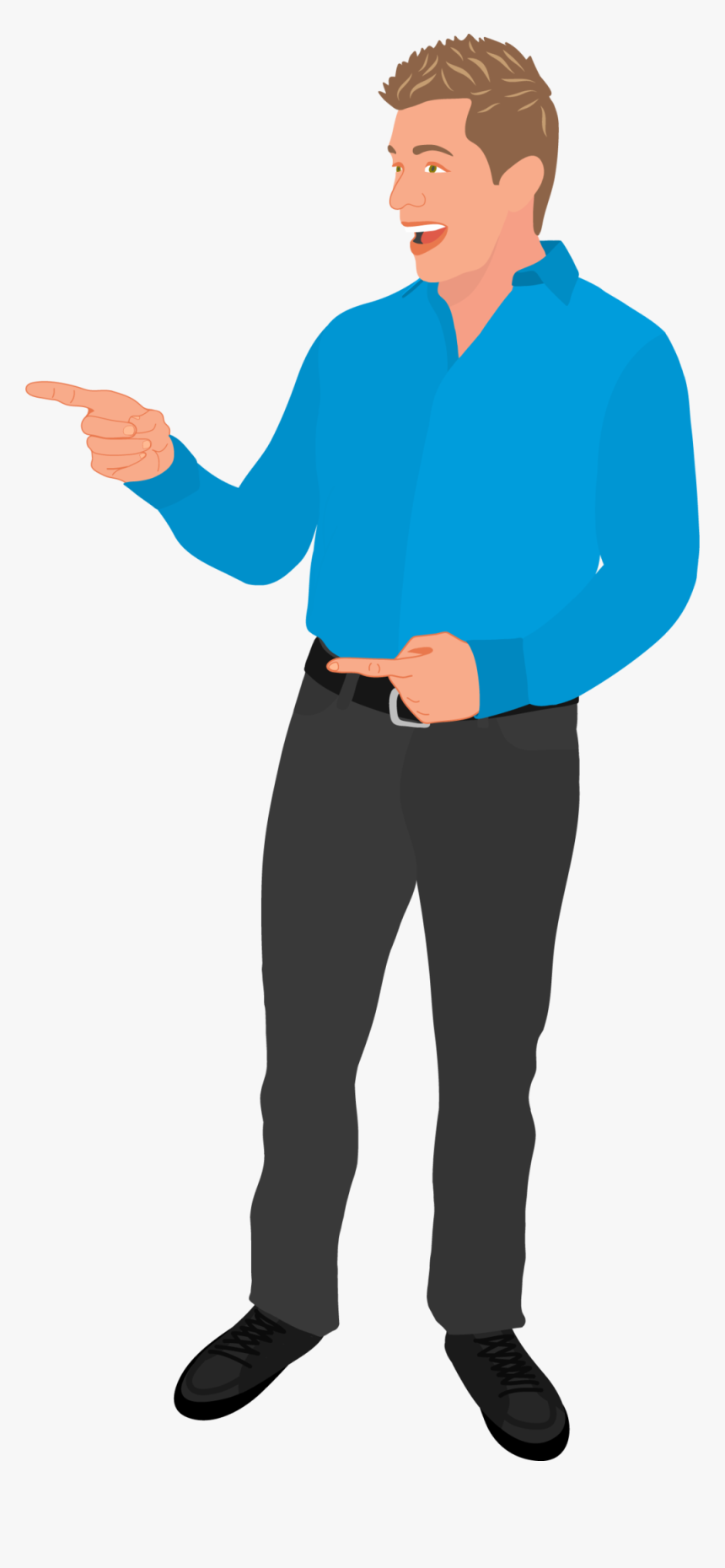 Tony Vincent Pointing - Standing, HD Png Download, Free Download