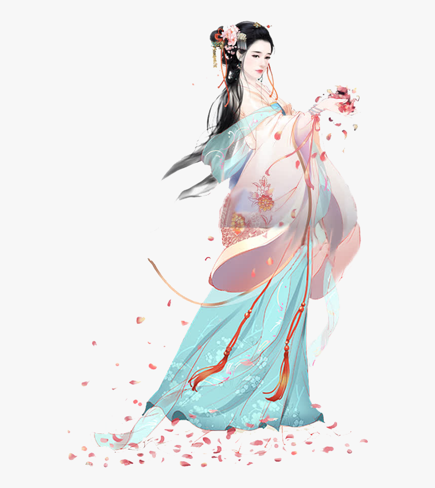 #blossoms #woman #geisha - Truyện Kiều, HD Png Download, Free Download