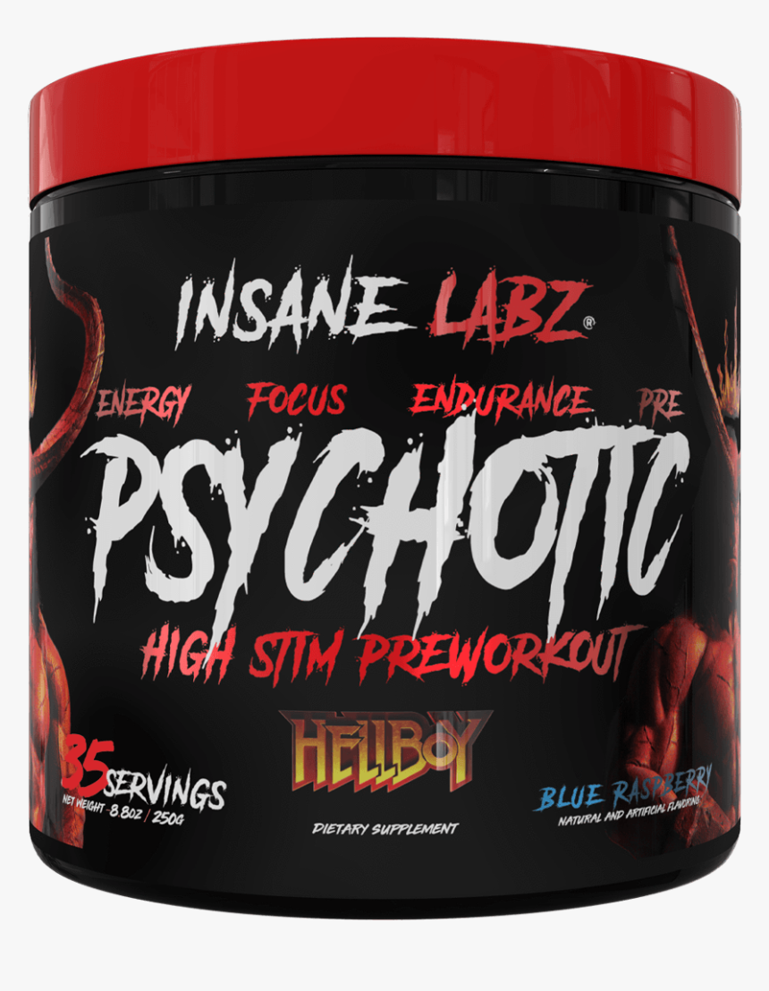 Insane Labz Psychotic Hellboy Edition 35 Servings Sports - Insane Labz Psychotic Hellboy, HD Png Download, Free Download