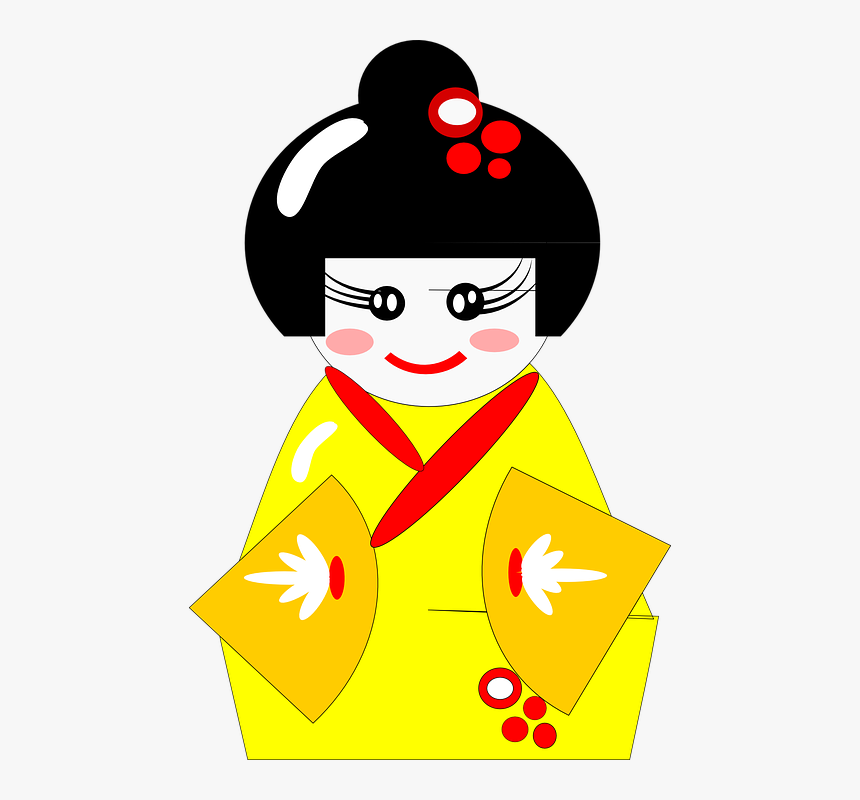 Kimono Clipart Clip Art - Animasi Kimono Jepang, HD Png Download, Free Download