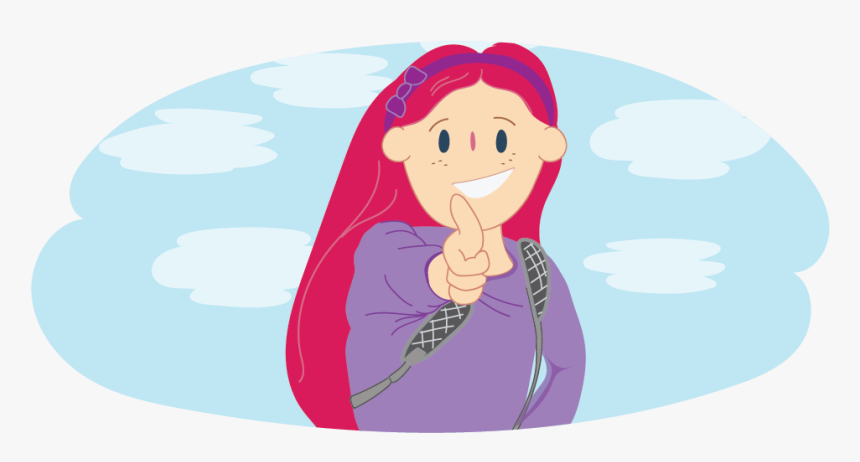 Girl Giving A Thumbs Up - Cartoon, HD Png Download, Free Download