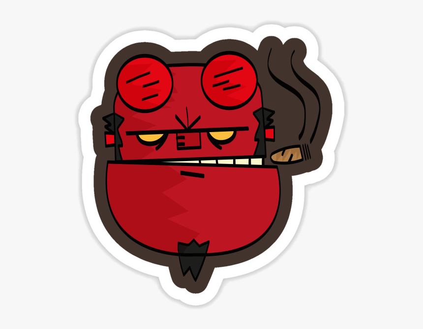 Ftestickers Hellboy Hellboy2 Hell Boy Hellboyfan Hellbo - Sticker Hellboy, HD Png Download, Free Download